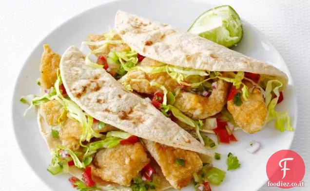 Tacos di pesce con salsa fresca