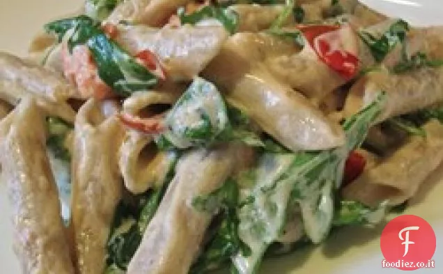Formaggio di Capra e rucola su Penne
