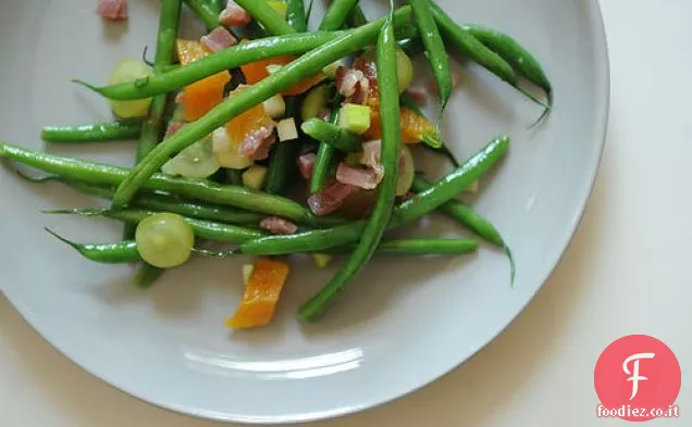 Fagiolini con Albicocche e Prosciutto Serrano