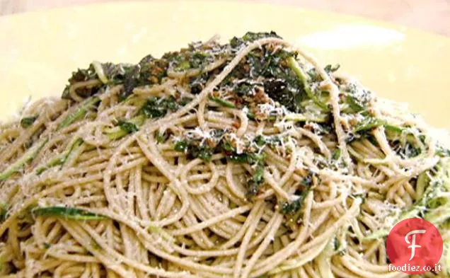 Spaghettini al Quadrato: Pasta con Olio, Aglio e Zucchine