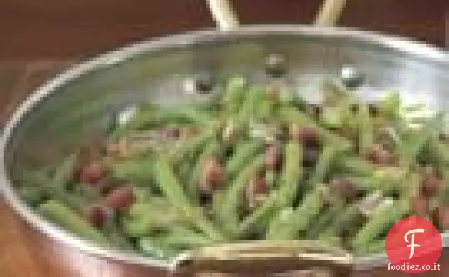 Fagiolini con Pancetta e Pinoli