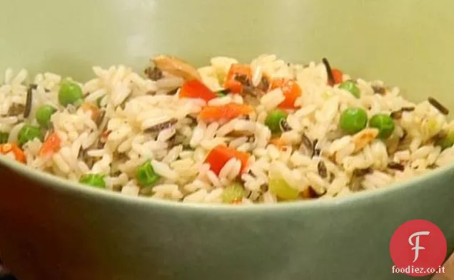 Insalata di riso selvatico caldo