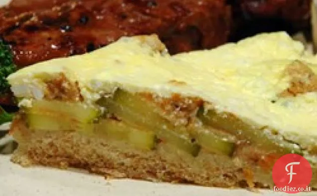 Crosta di pane Zucchine Quiche