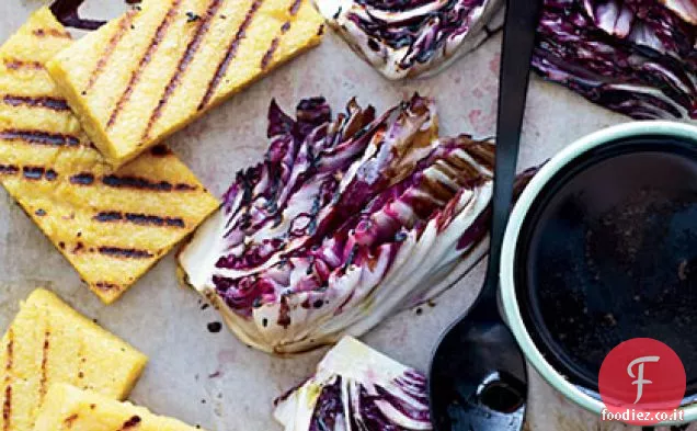 Polenta alla griglia e Radicchio con Pioggerellina Balsamica