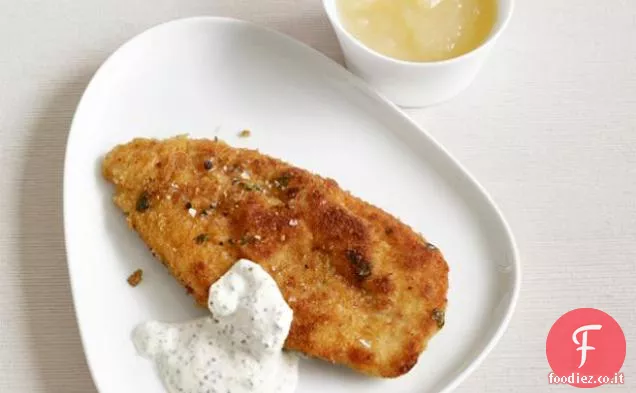 Cotoletta di pollo con salsa di senape