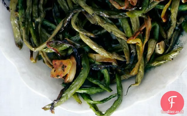 Fagiolini tostati lentamente con Salvia