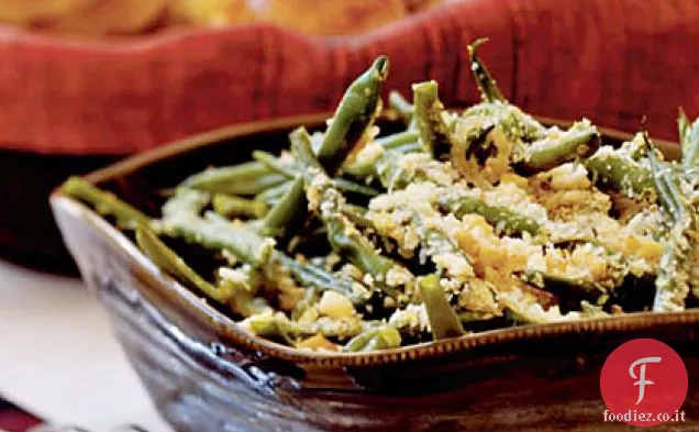 Fagiolini con Noci Tostate e Pangrattato