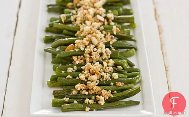 Fagiolini con Pesto di Mandorle e Limone