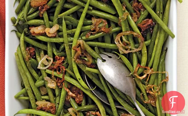 Fagiolini con Scalogni Caramellati