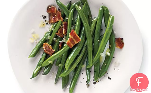 Pancetta pepata Fagiolini