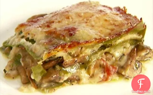 Lasagna di funghi carnosi
