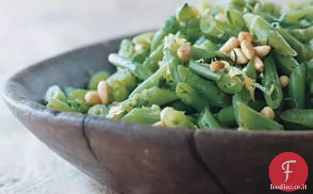 Fagiolini con Limone e Pinoli
