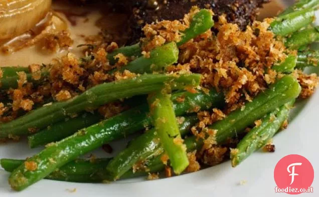 Fagiolini con Briciole di pane Parmigiano
