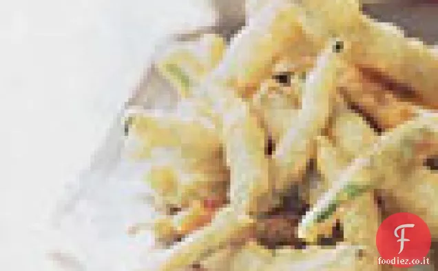 Sesamo Tempura Fagiolini con salsa di soia immersione