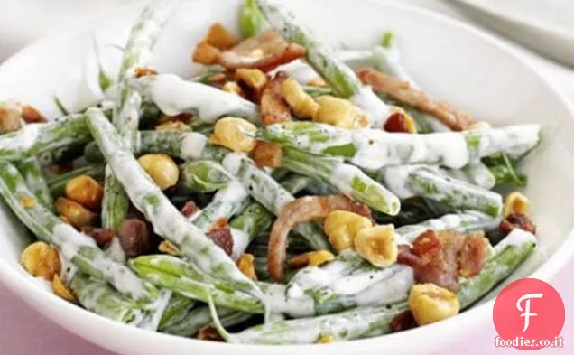 Fagiolini con condimento alla crema inacidito