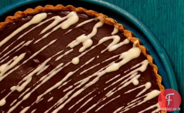 Crostata al cioccolato con glassa al rum