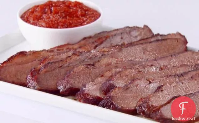 Petto di manzo speziato con salsa barbecue Smokey (Texas)