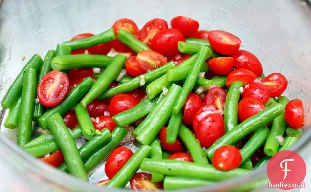 Insalata di fagiolini e pomodorini