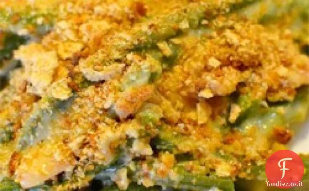 Casseruola di fagioli verdi e pancetta canadese