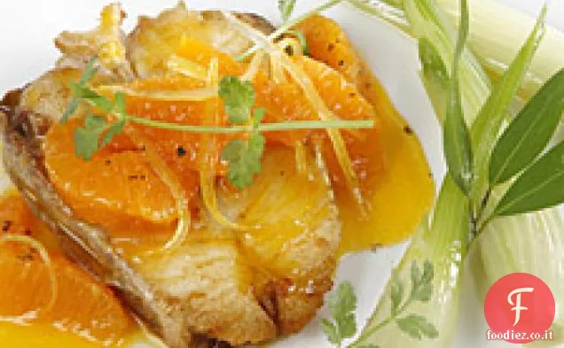 Halibut con agrumi e Coriandolo