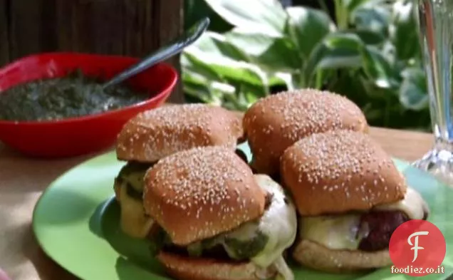 Cheeseburger verdi del Cile
