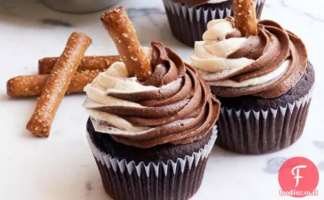 Cupcakes alla crema di uova al cioccolato