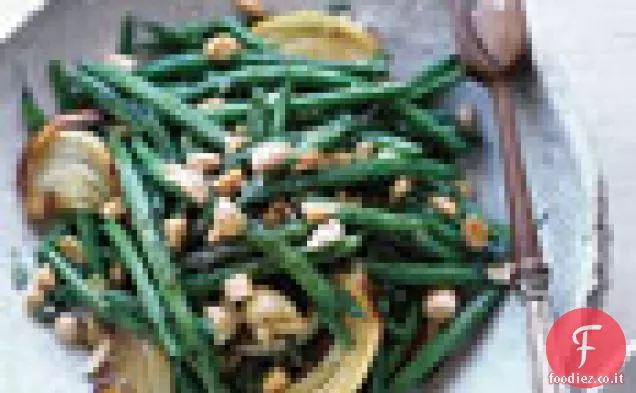 Fagiolini Arrostiti al limone con Mandorle Marcona
