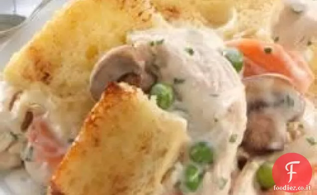 Sister Schubert's® Chicken Pot Pie con guarnizione di pane