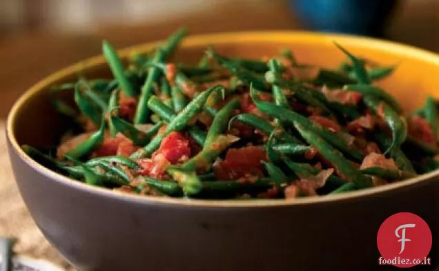 Fagiolini con Pomodori Arrostiti e Cumino