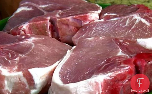 Braciole di maiale dolci e piccanti alla griglia