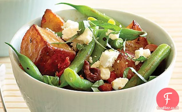 Insalata di patate arrosto e fagiolini
