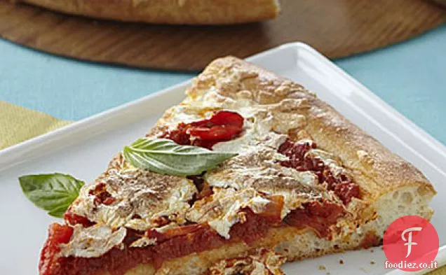 Pizza con Pomodoro Fresco e Basilico