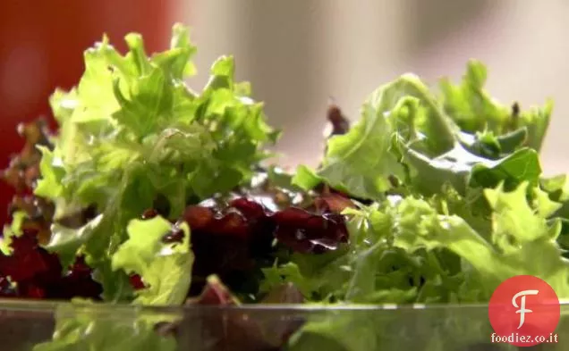 Insalata verde e Vinaigrette di vino Napa