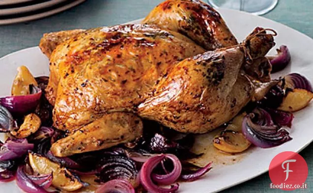 Pollo arrosto al pepe di Aleppo e menta