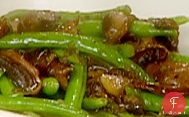 Fagiolini e funghi saltati