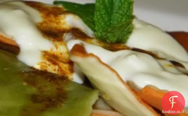 Manti (Ravioli turchi con salsa allo yogurt)