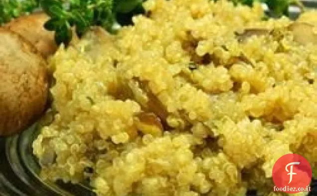 Quinoa Pilaf con funghi
