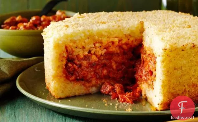 Timballo di salsiccia e riso