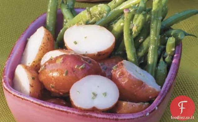 Insalata di fagioli verdi e patate nuove