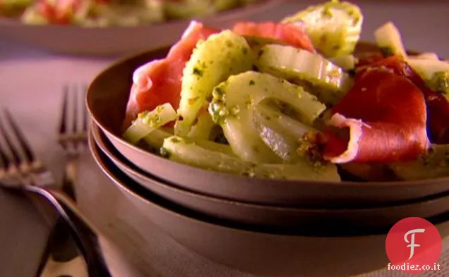 Slaw di Finocchio con Prosciutto e Pesto di Pistacchio