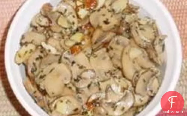 Brie al Forno con Funghi e Mandorle