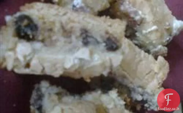 Barrette al cioccolato con crema di formaggio