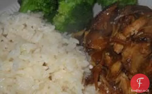 Costine di maiale glassate al mirtillo