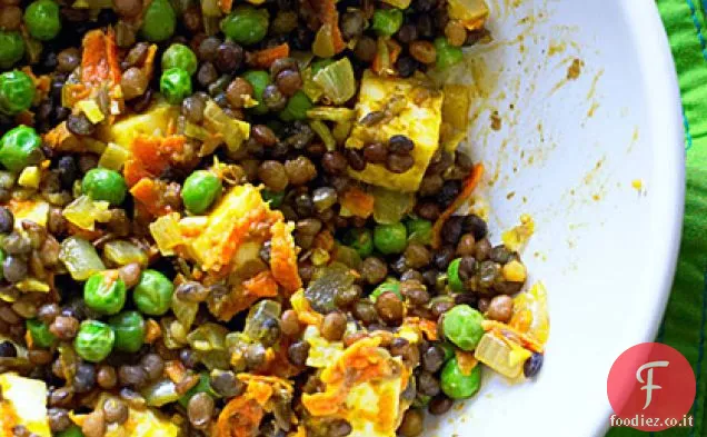 Lenticchie al curry con Paneer