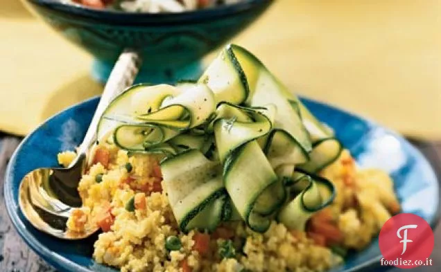 Nastri di Zucchine con Couscous allo Zafferano