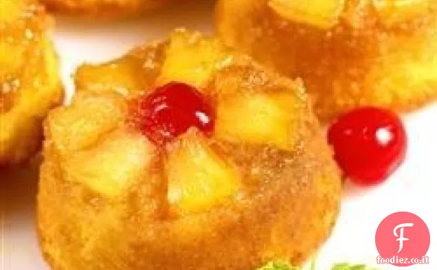 Ananas a testa in giù Cupcakes
