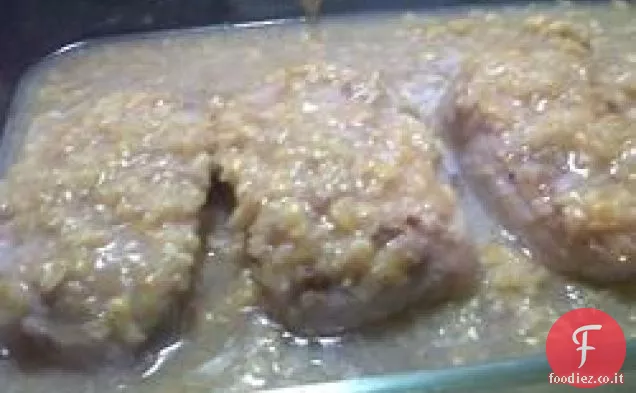 Braciole di maiale banale della mamma