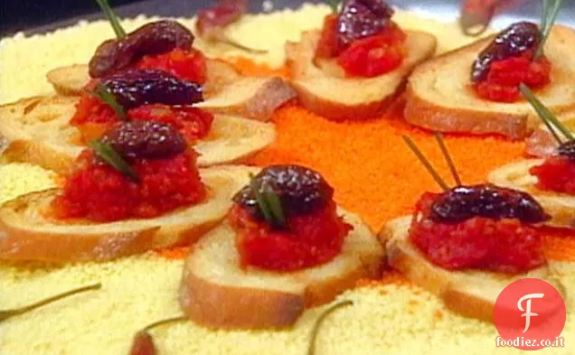 Pane tostato a lievitazione naturale con Confit di Pomodoro affumicato