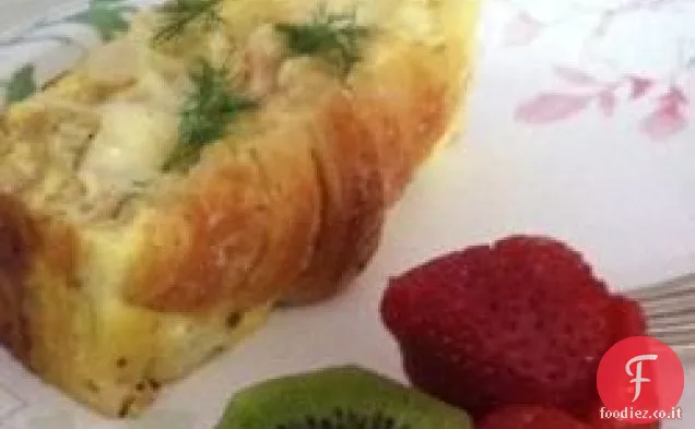 Croissant e salmone Colazione Casseruola