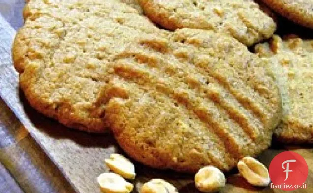 Biscotti al burro di arachidi leggeri e morbidi